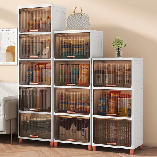 SpaceOrganizer Multi-functional Plastic Home storage cabinet pull out storage rack