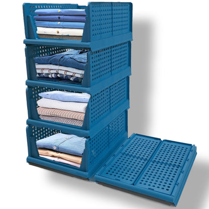 SpaceOrganizer Foldable and Stackable Closet Organizer Drawer