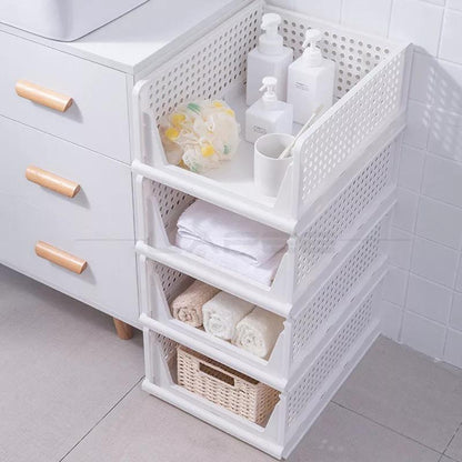 SpaceOrganizer Foldable and Stackable Closet Organizer Drawer